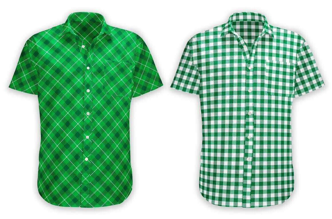 Two T-shirt in Green Color.