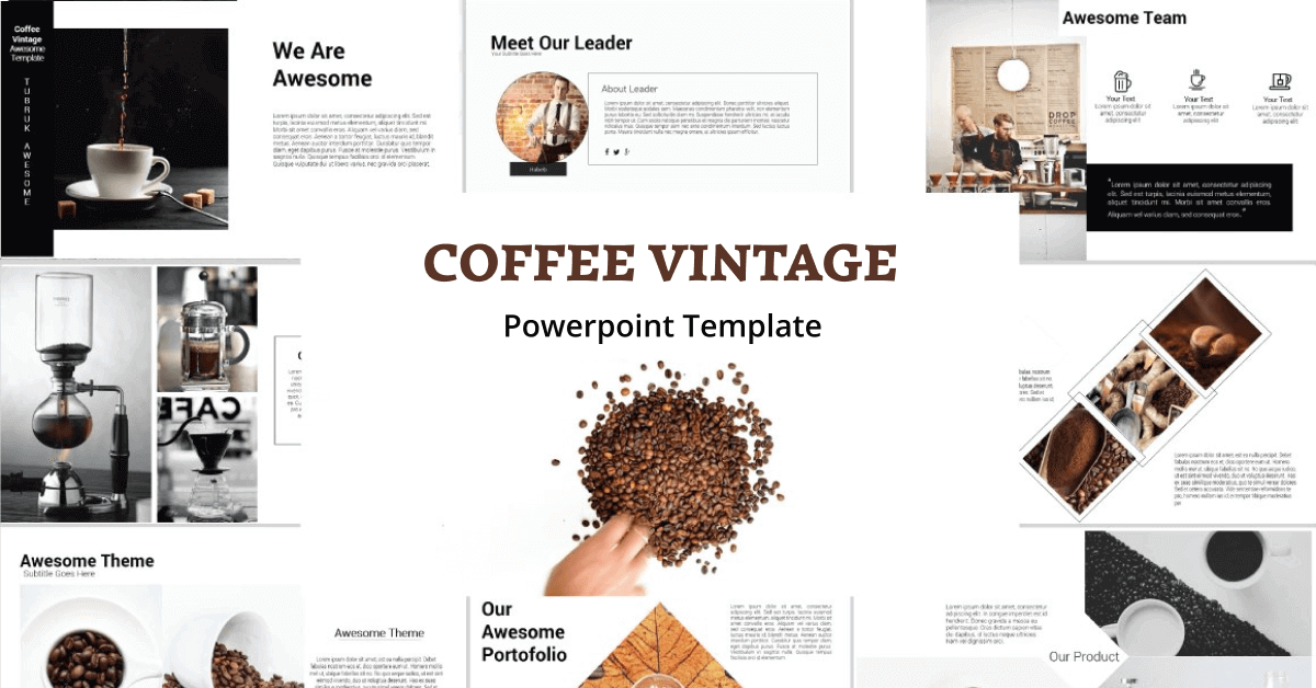 Coffee Vintage Powerpoint Template.