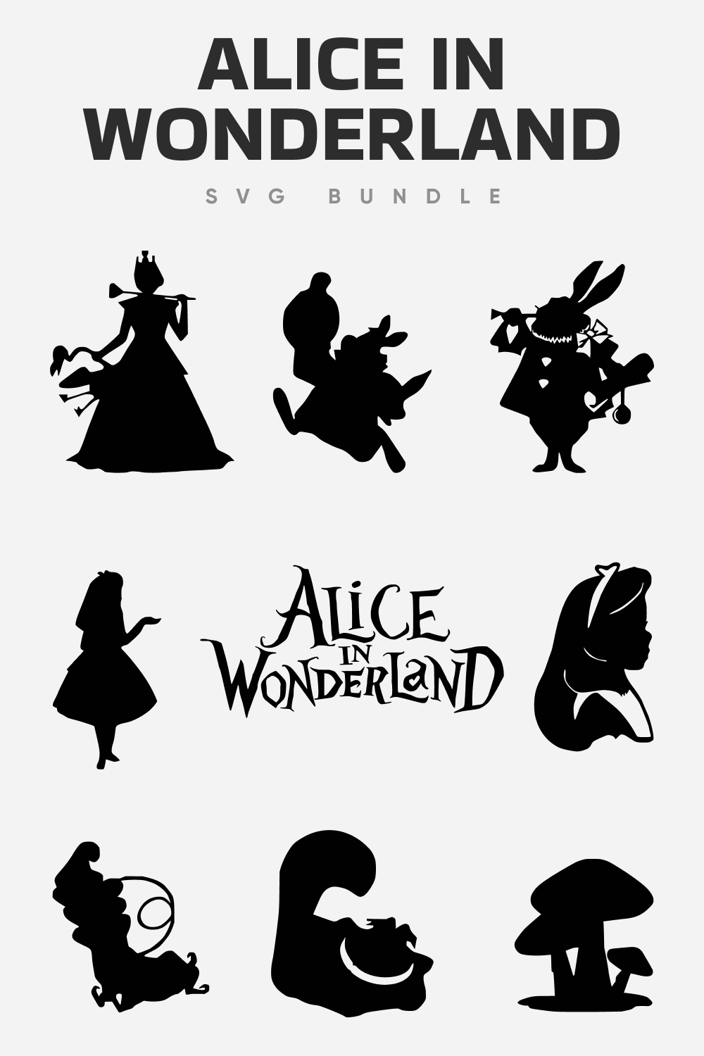Alice in wonderland SVG.