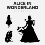 Alice in wonderland svg bundle.