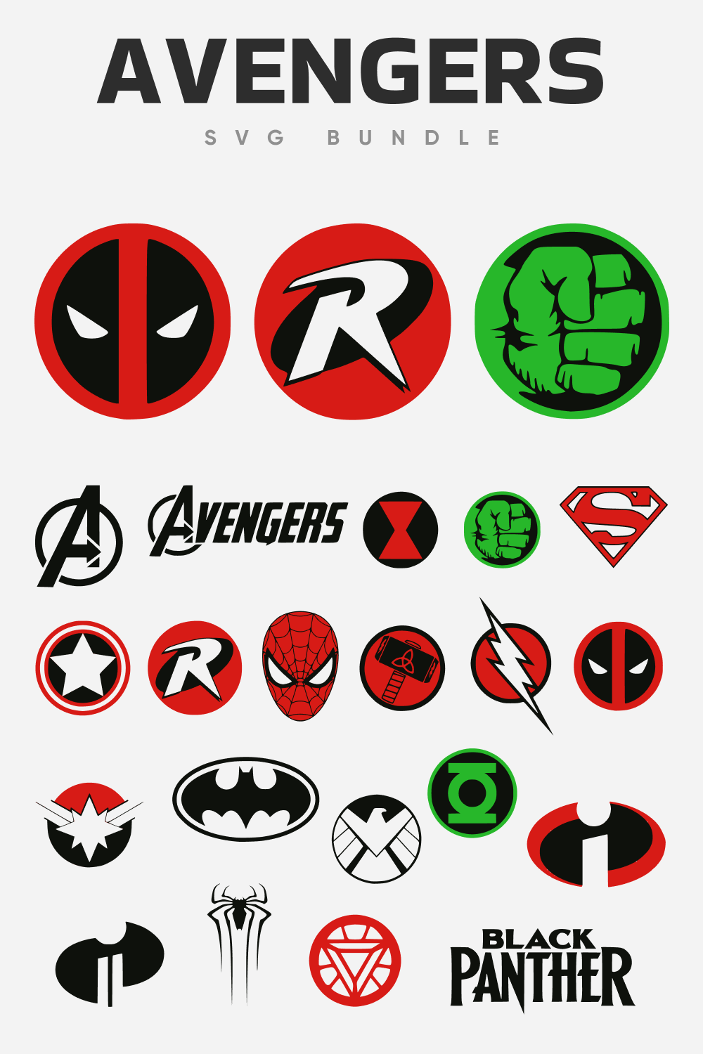 Avengers SVG bundle avengers.
