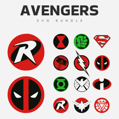 Avengers SVG bundle.