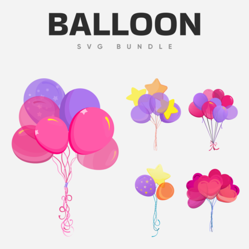 Balloon svg bundle.