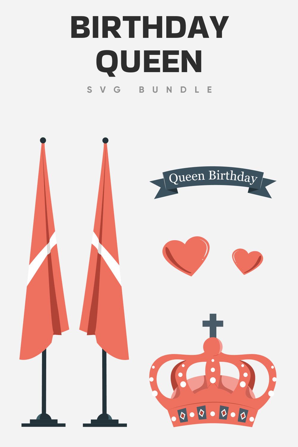 Birthday queen SVG.