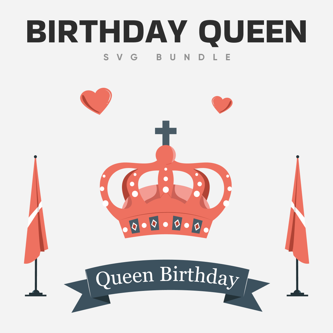 Birthday queen SVG bundle.