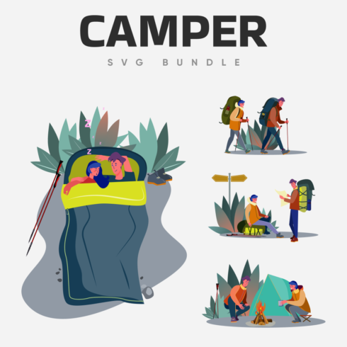 Camper svg bundle.