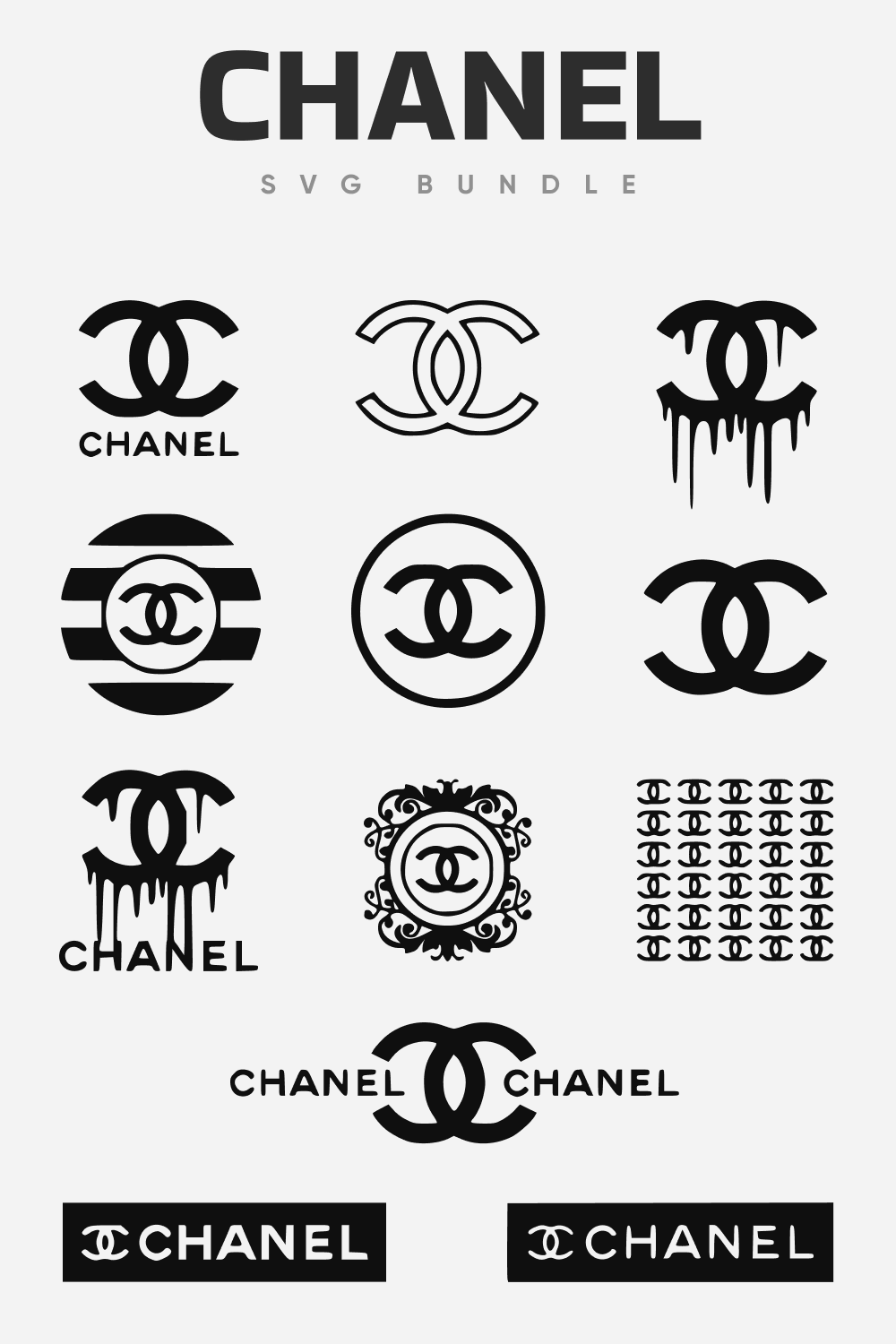 Chanel svg bundle.