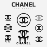 Many logo chanel svg.