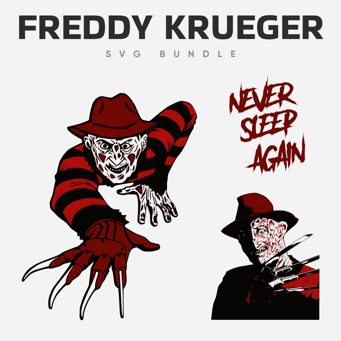 Freddy Krueger Chibi Svg, Freddy Krueger Svg, Horror Movie S