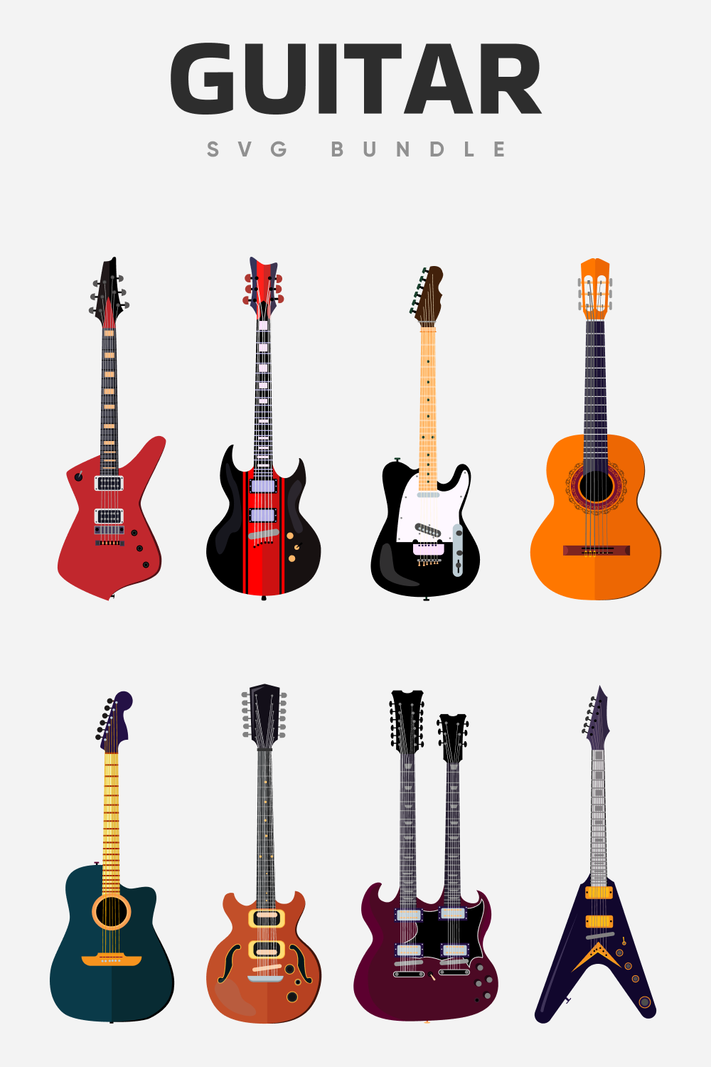 Guitar SVG bundle guitar.