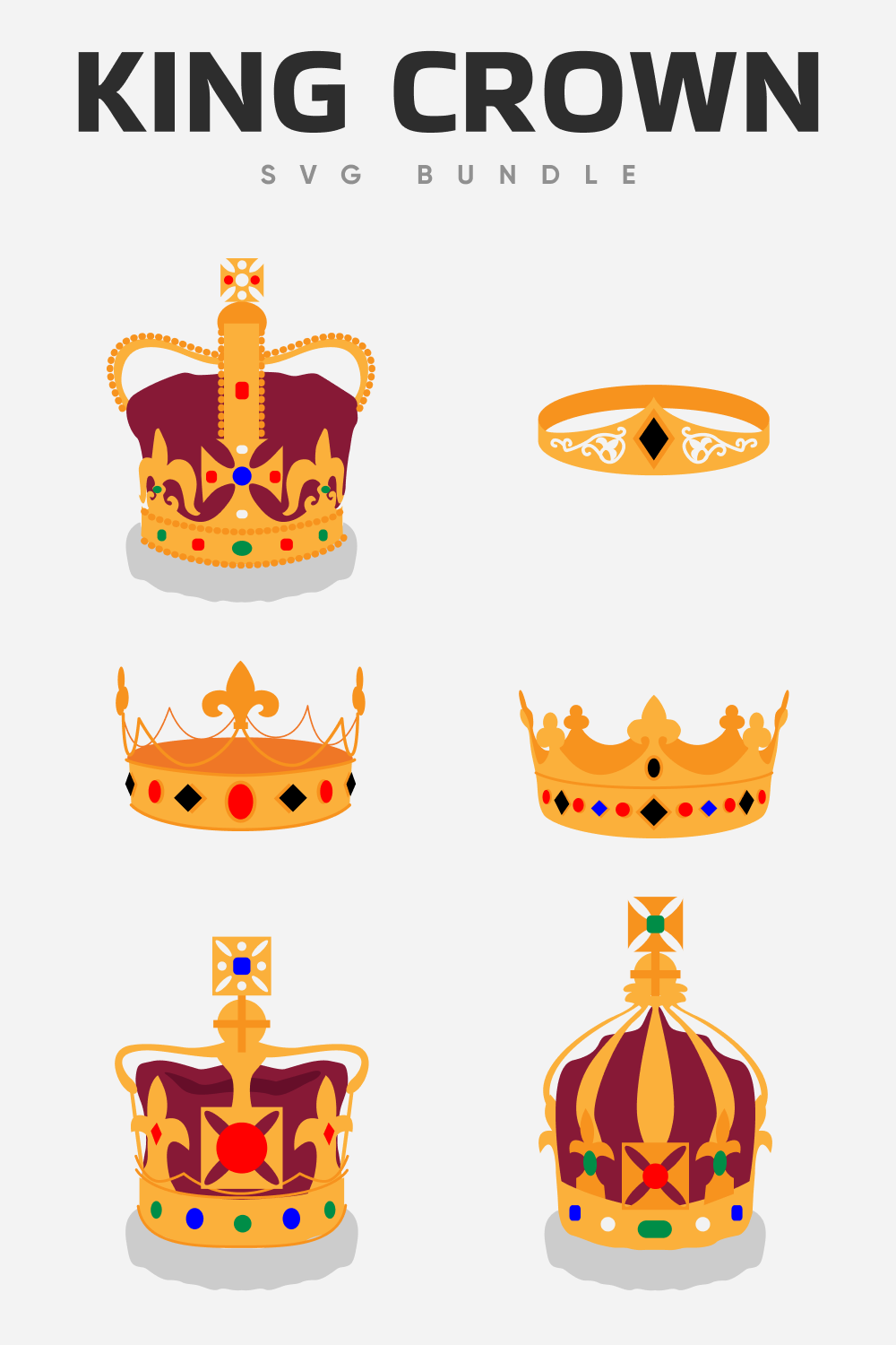 King crown svg bundle.