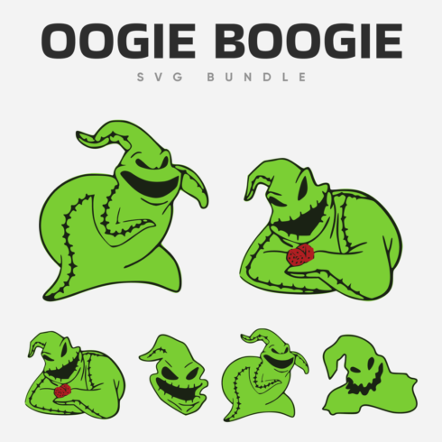 Green oogie boogie svg bundle.