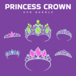 Princess crown SVG.