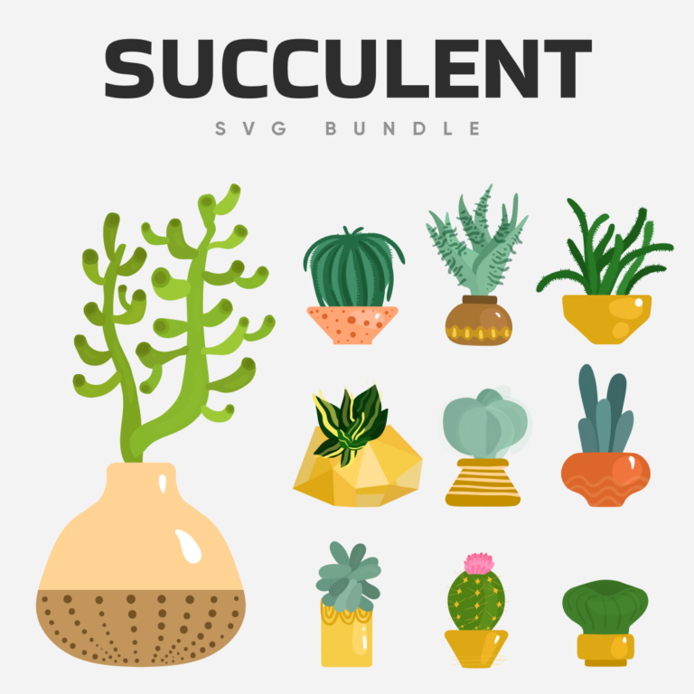 Succulent SVG Bundle – MasterBundles