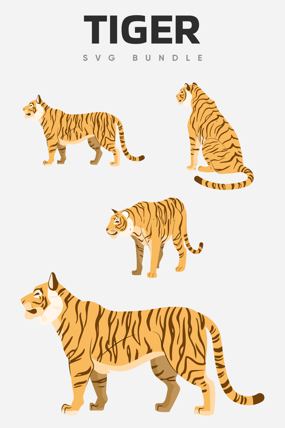 Tiger SVG bundle tiger.