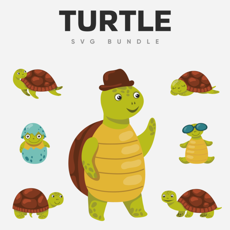 Turtle SVG Bundle – MasterBundles