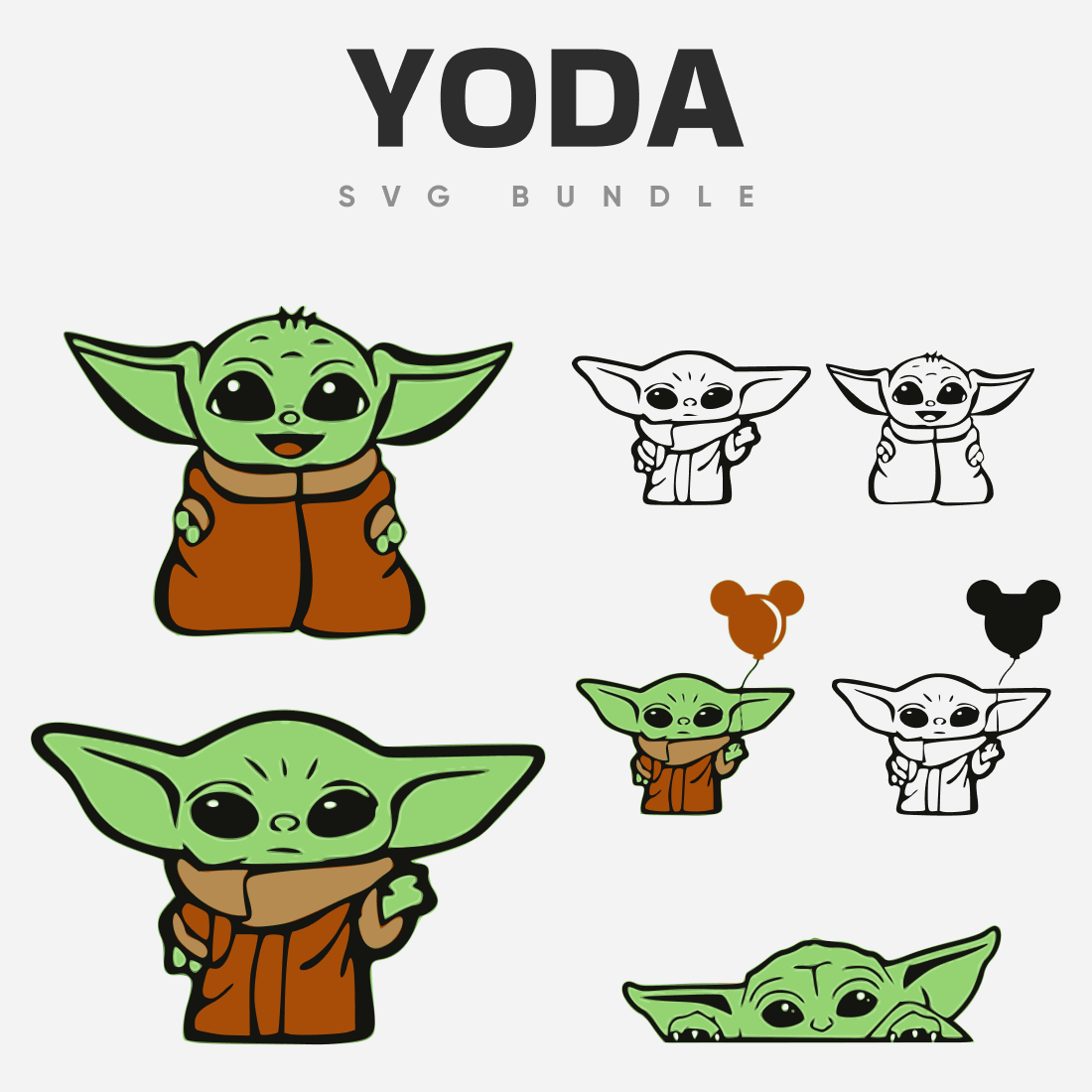 Baby Yoda In Pod SVG - Baby Yoda In Pod Clipart