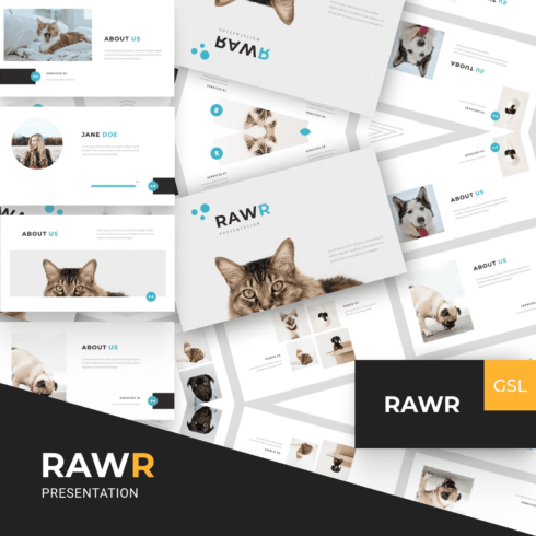 Rawr -Google Slides Presentation Template - Preview.