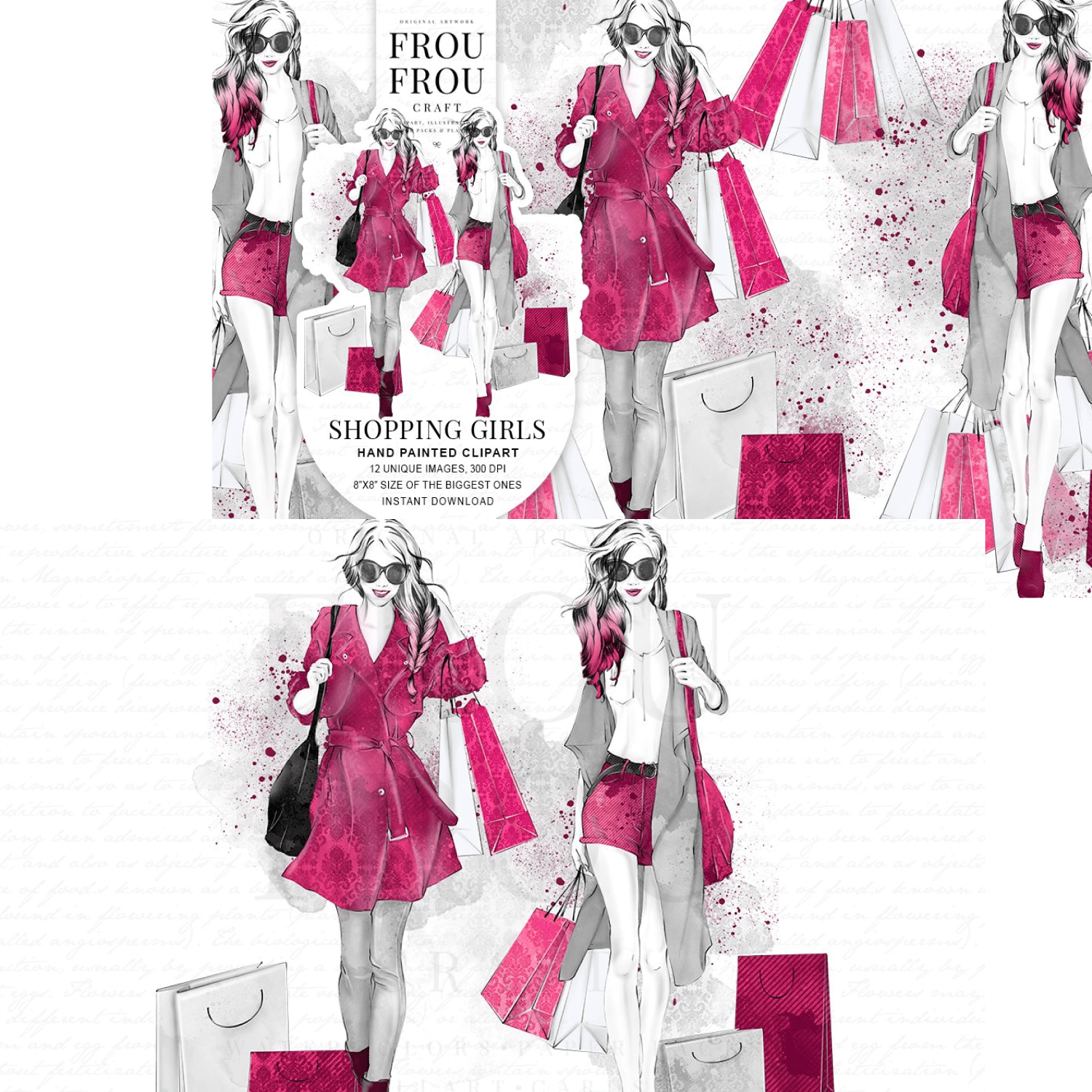 Fashion shopping girl.