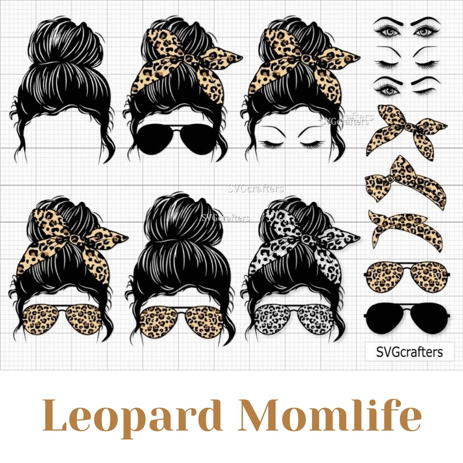 Leopard Momlife SVGcrafted.