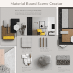 Material Board Scene Creator - "Great For Interior Design Visualization".