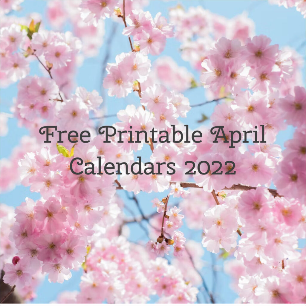 10 Free Printable April Calendars 2022 MasterBundles