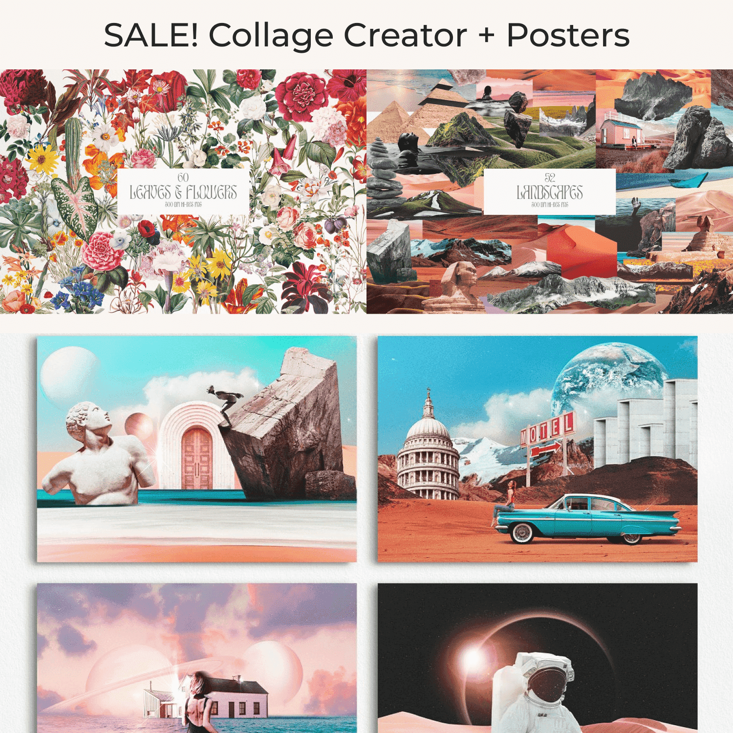 Sale! Collage Creator + Posters - Types Preview.