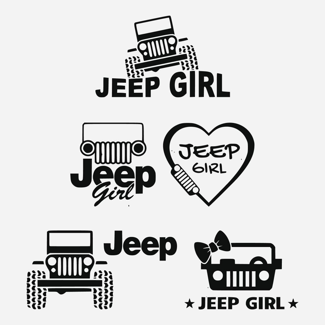 Jeep girl svg bundle.