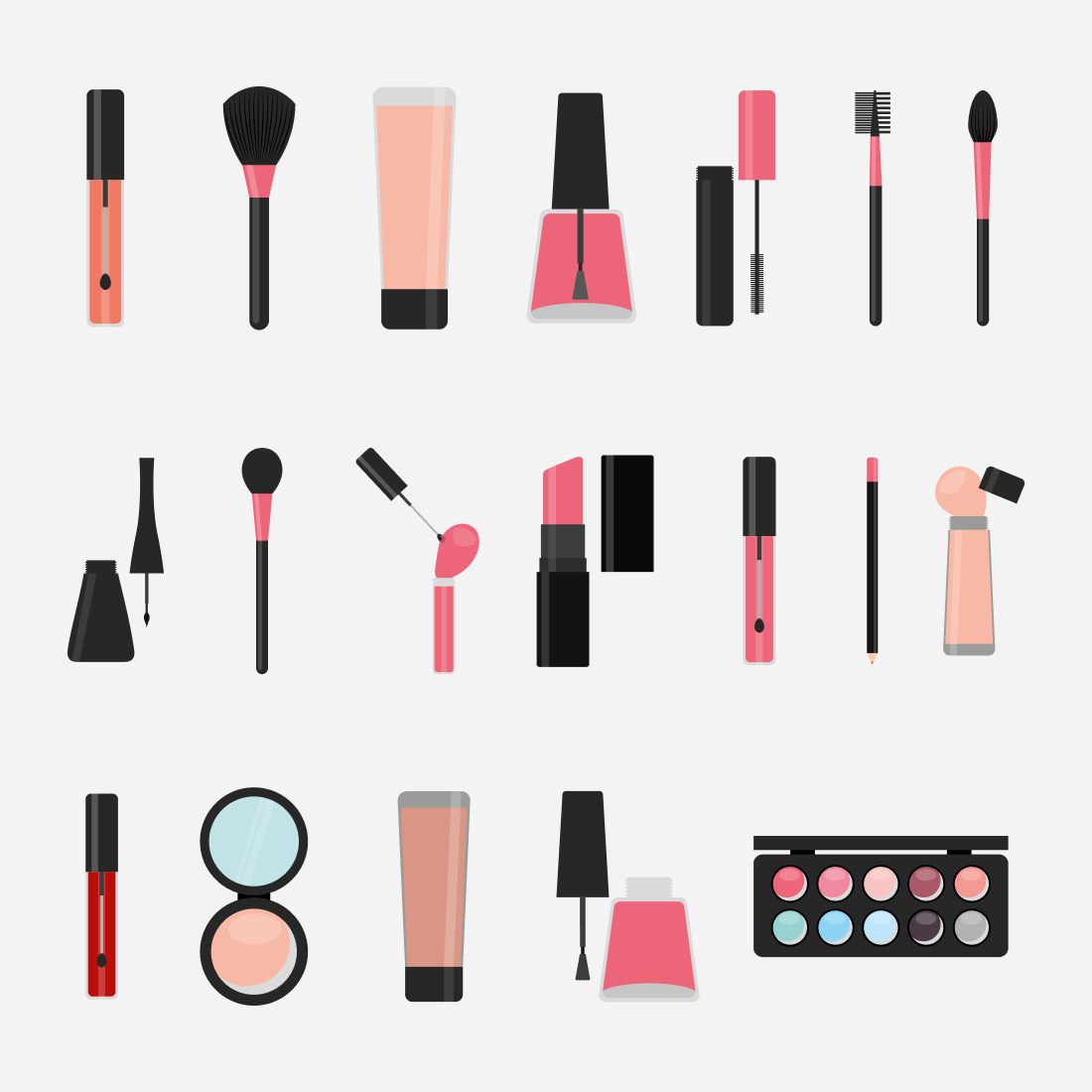 Makeup SVG bundle.