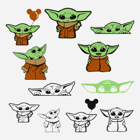 Yoda SVG Bundle – MasterBundles