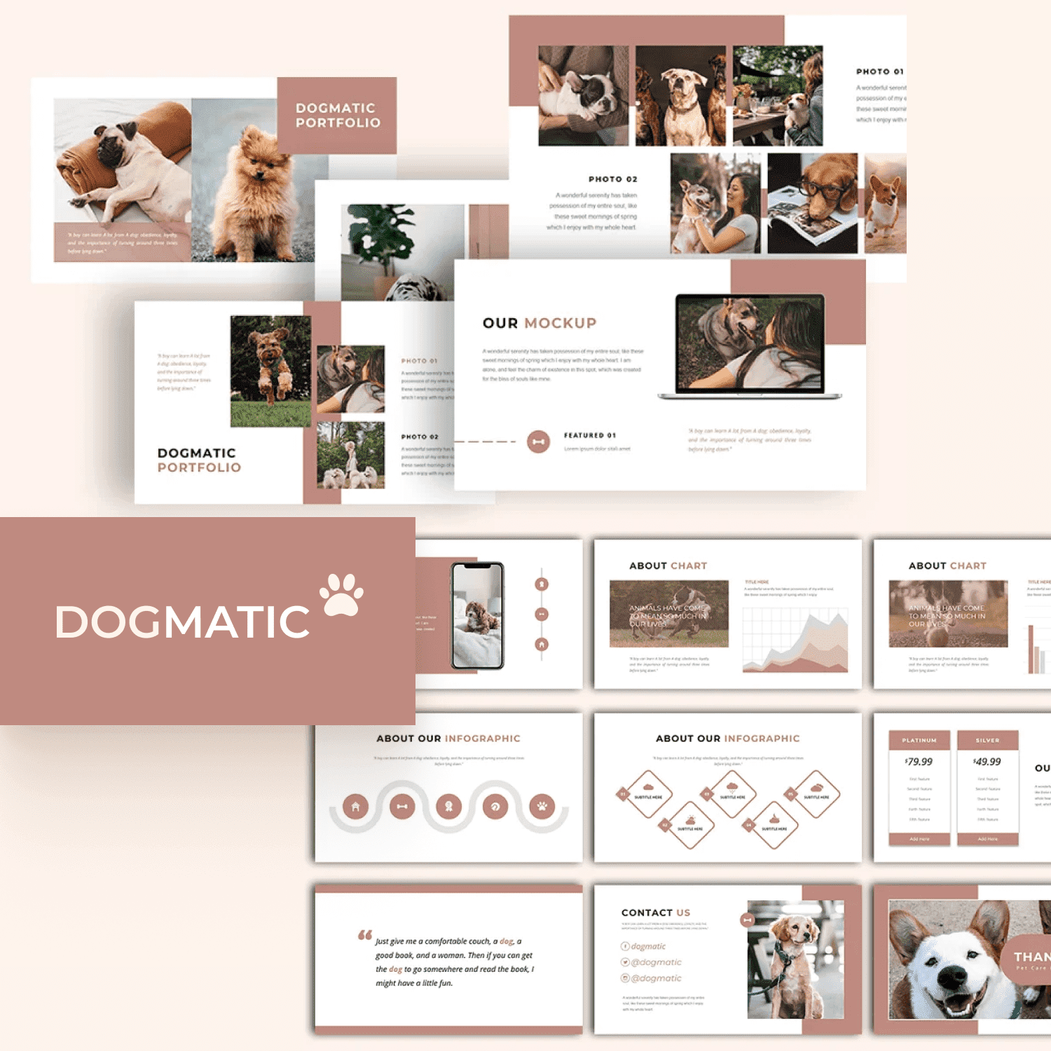 Dogmatic - Pet Presentation Template - "Dogmatic Portfolio".