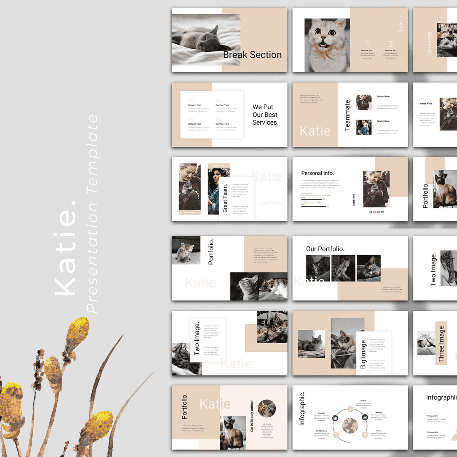 Katie. - Presentation Template - "We Put Our Best Services".