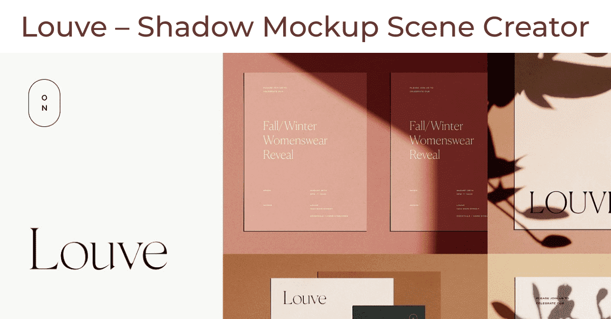 Louve - Shadow Mockup Scene Creator - "Fall/Winter Womenswear Reveal".