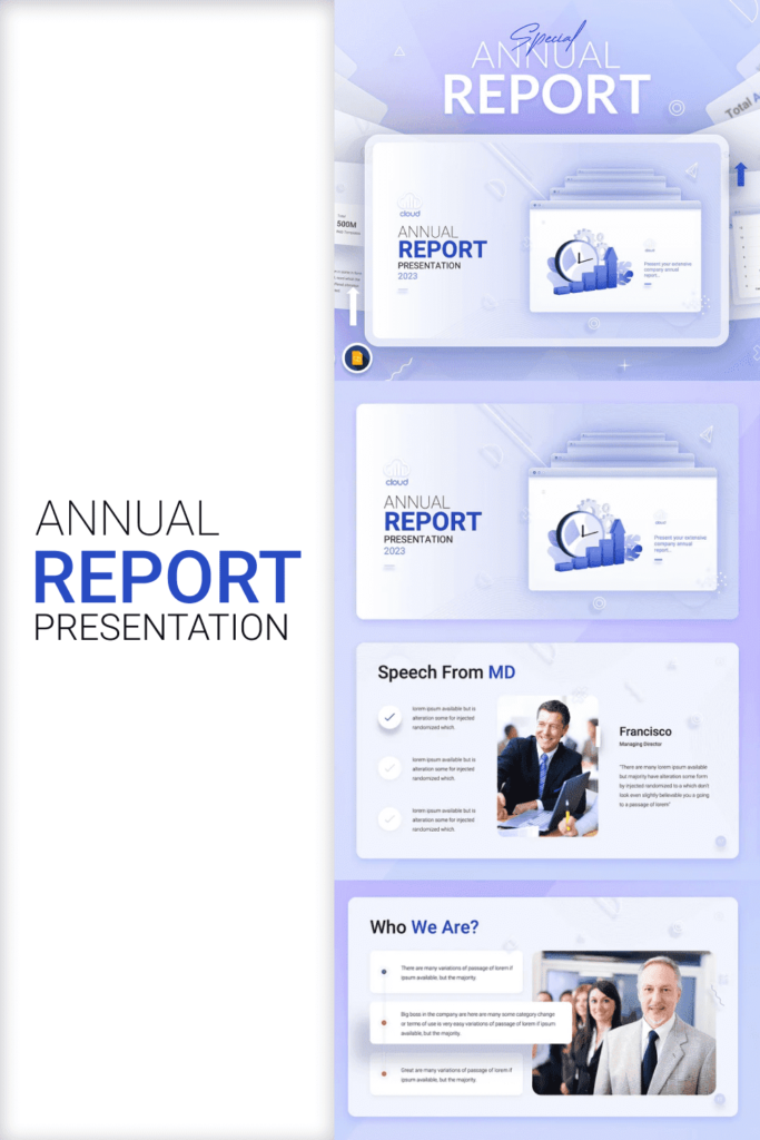 Annual Report Google Slides Template – MasterBundles