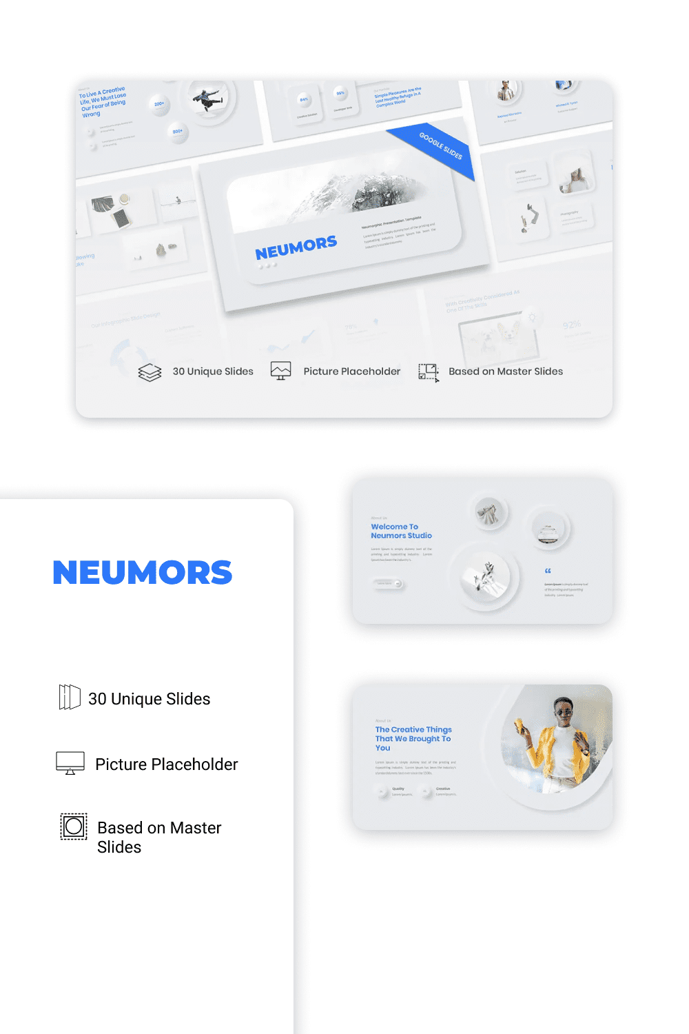 Neumors – Neumorphic Google Slides - Welcome To Neumors Studio.