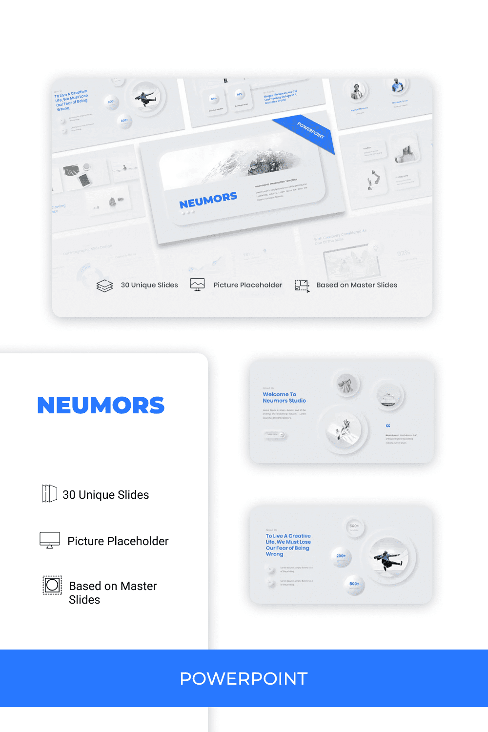 Neumors – Neumorphic PPTX Template - Welcome To Neumors Studio.