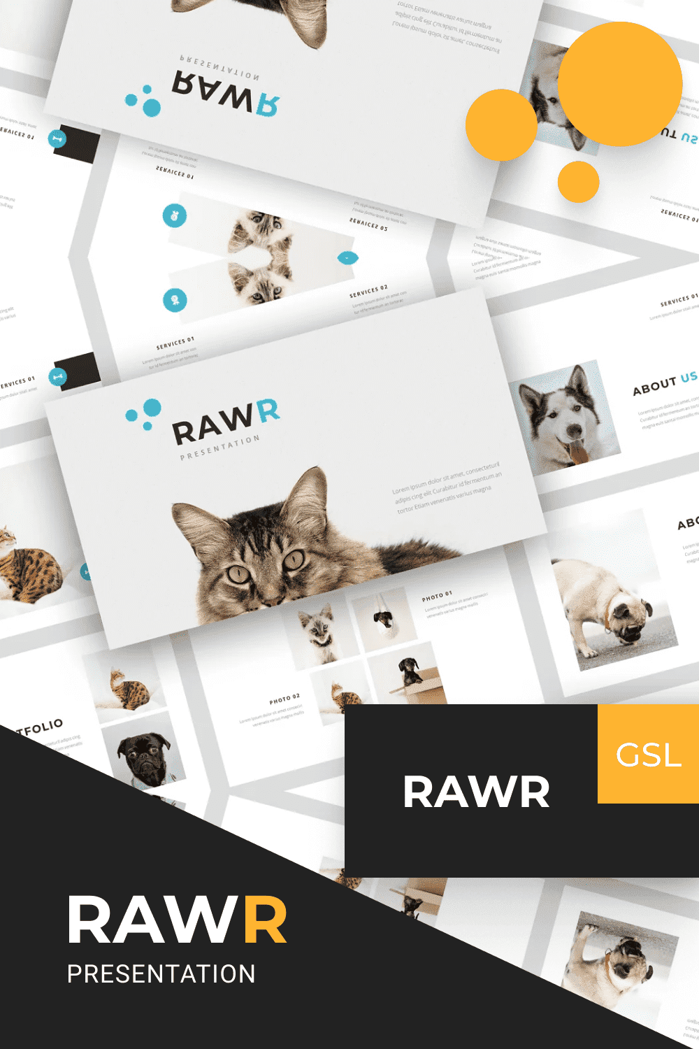 Rawr - Google Slides Presentation Template - Preview.