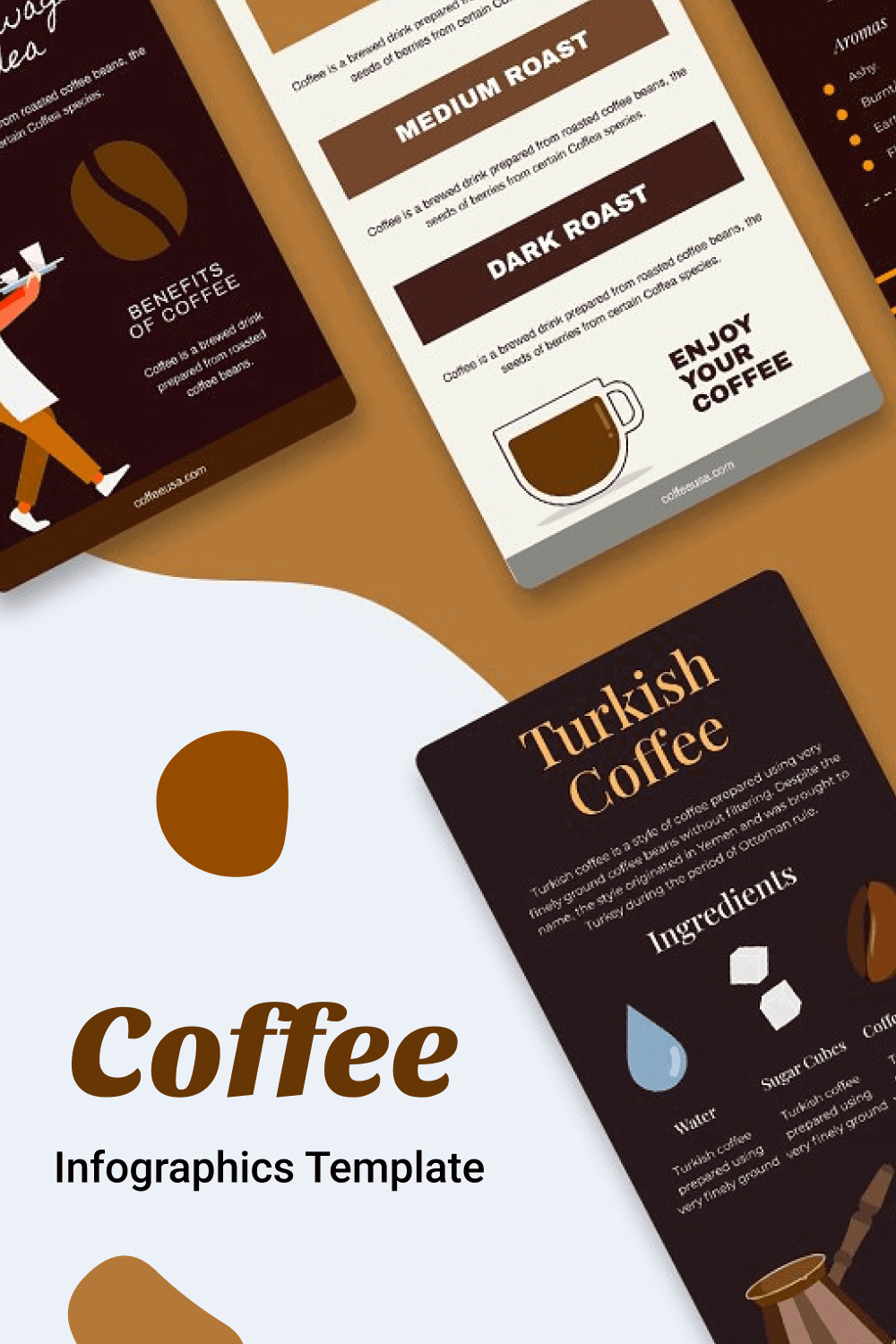 Benefits of Coffee, Medium Roast and Dark Roast.