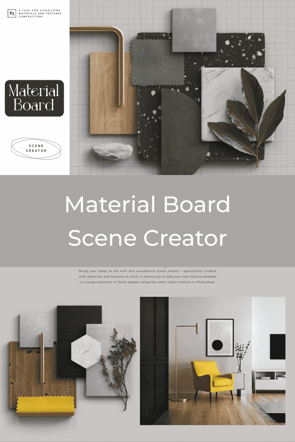 Material Board Scene Creator Preview.