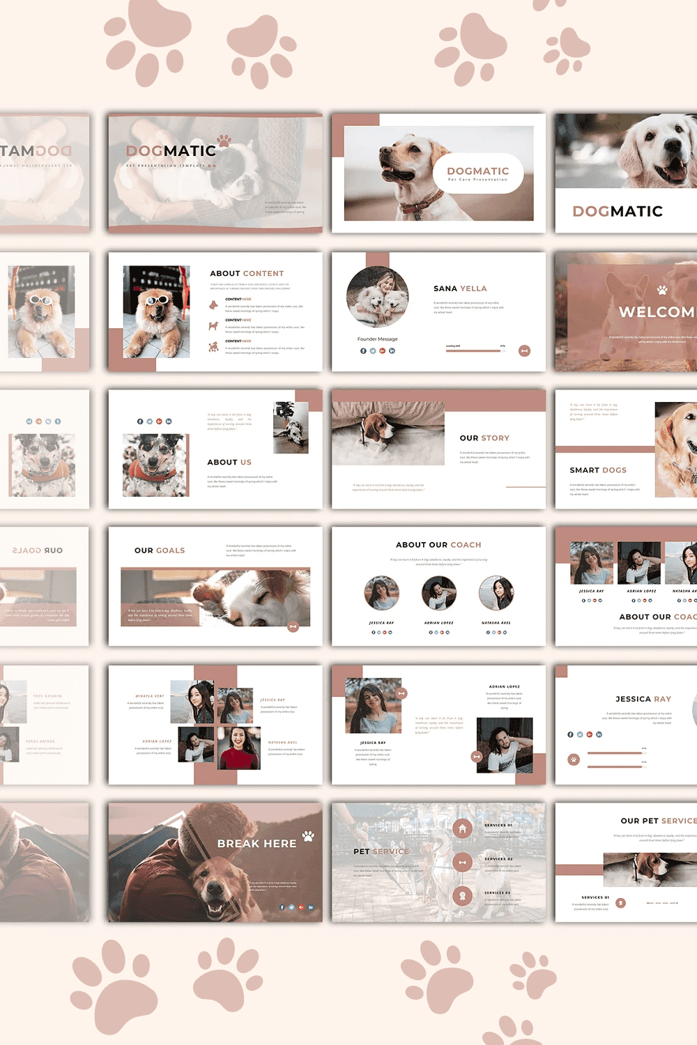 Dogmatic - Pet Presentation Template - Slides Preview.