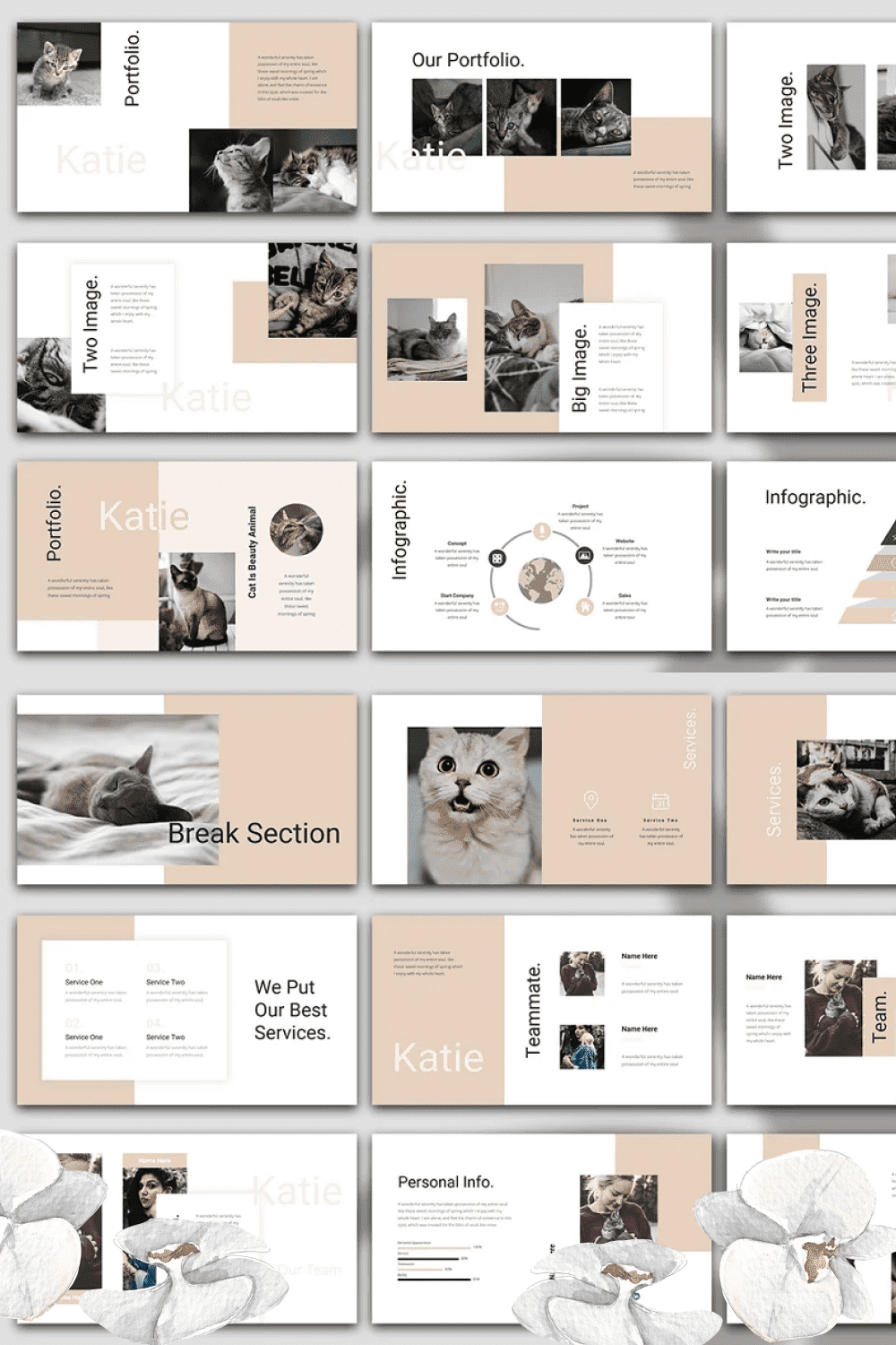 Katie. - Keynote Presentation Template - "We Put Our Best Services".