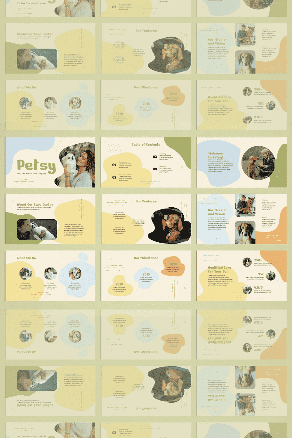 Petsy - Pet Care Presentation - Google Template Preview.