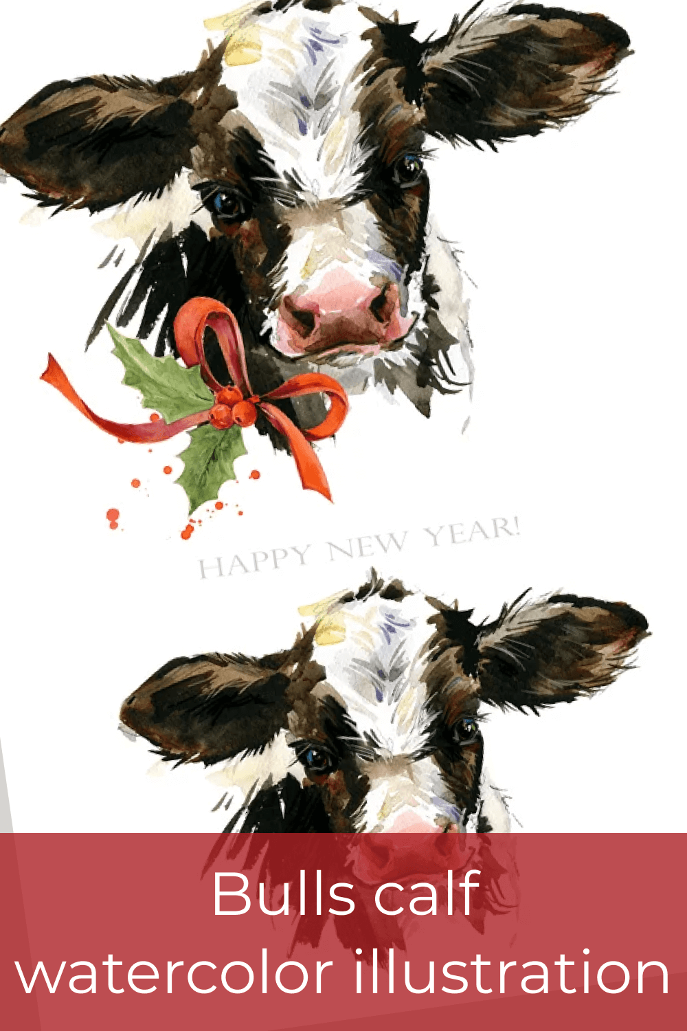 Festive cow for everyone.