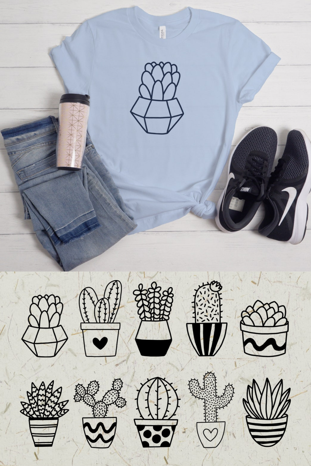 Cactus PNG Designs for T Shirt & Merch