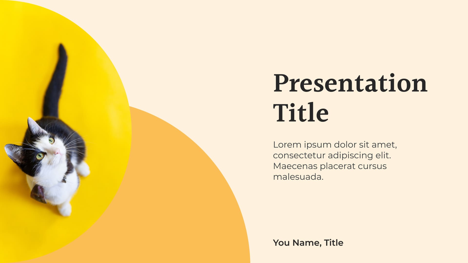 1 Free Yellow Pastel Powerpoint background.