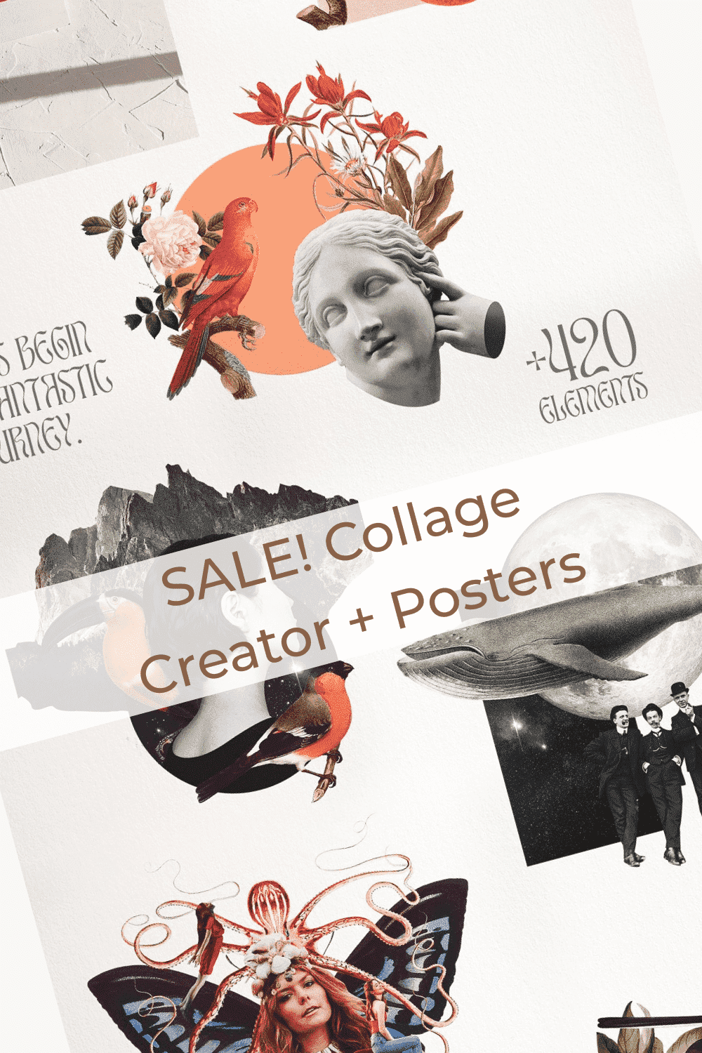 Sale! Collage Creator + Posters - Lets Begin A Fantastic Journey.