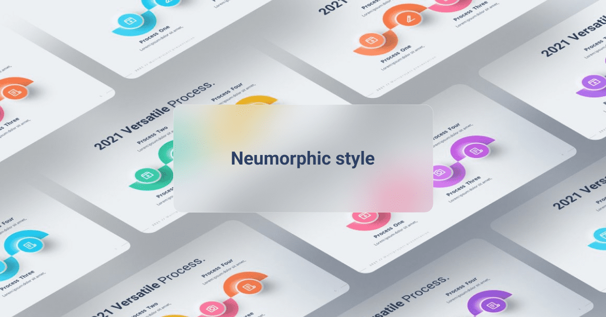 Neumorphic Style Powerpoint Preview..