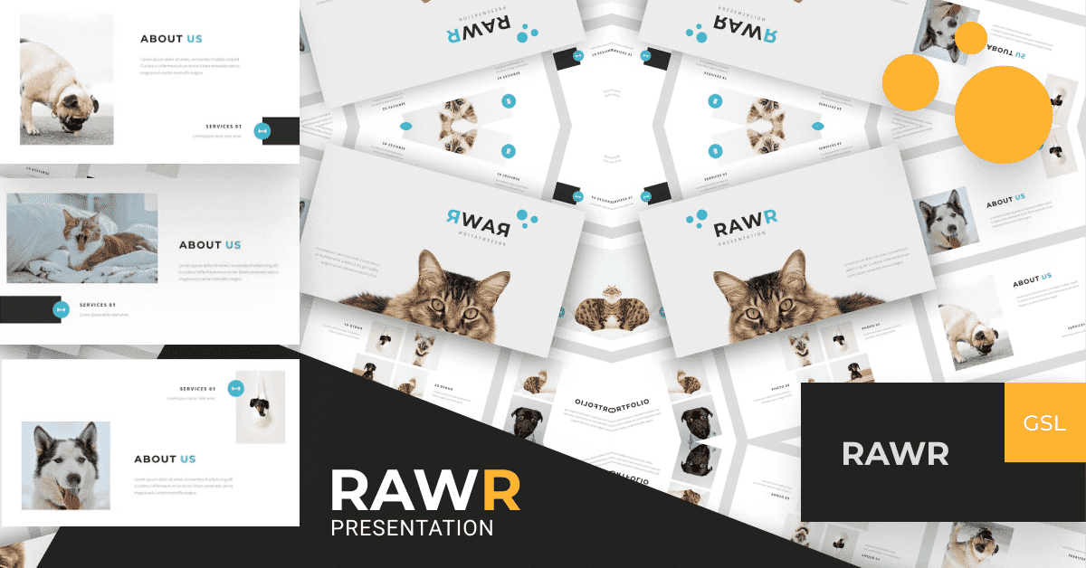 Rawr - Google Slides Presentation Template - Preview.