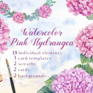 Watercolor Pink Hydrangea cover image.