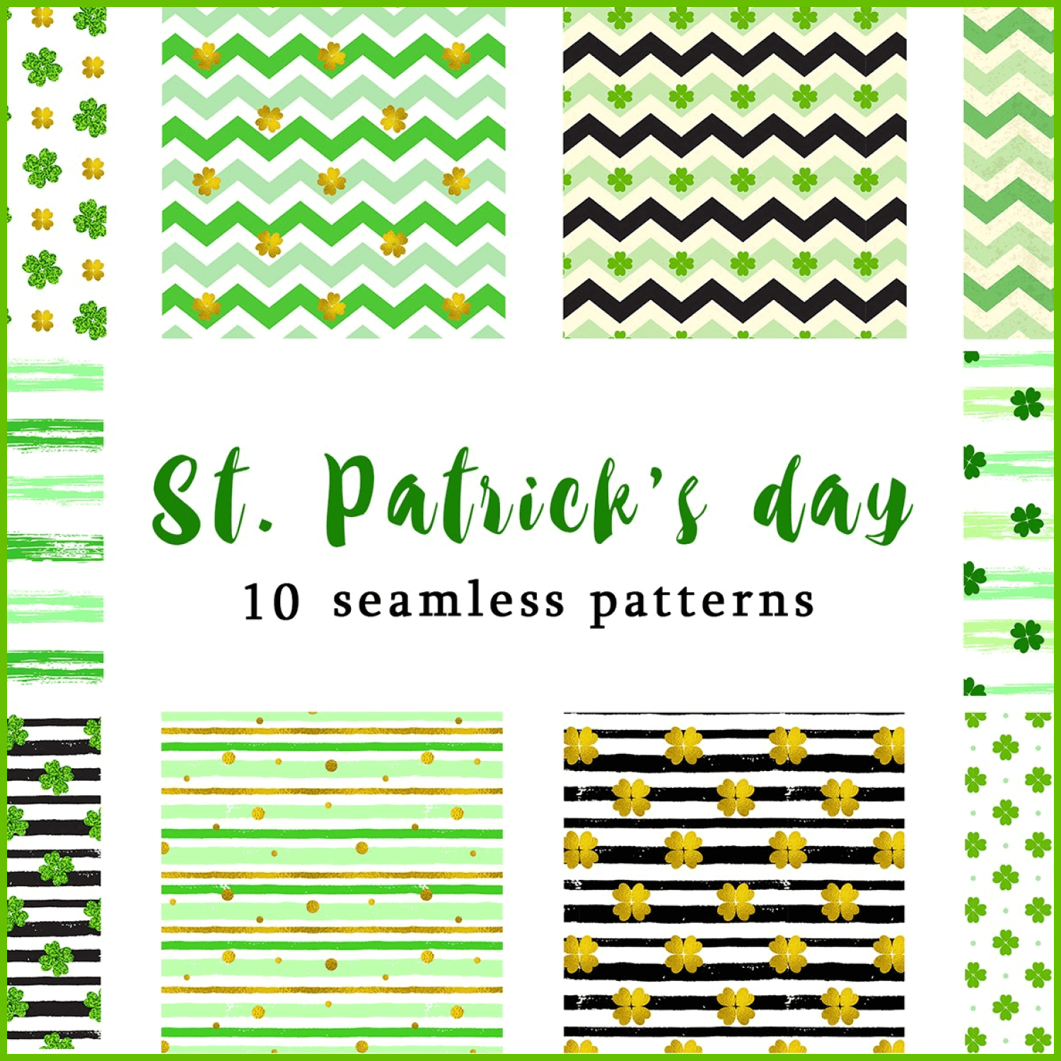 Patterns for St. Patricks Day.